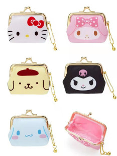 New Cute Canvas Lock Coin Purse Small White Earphones Coin Bag Carry-on Small Coin Purse