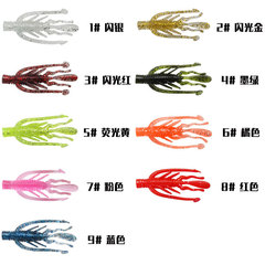 Wholesale 6.3cm/2.5g WXR Floating Shrimp Bait, 10 Pieces in a Pack, TPR High-Elastic Material Internal Fishing Rig