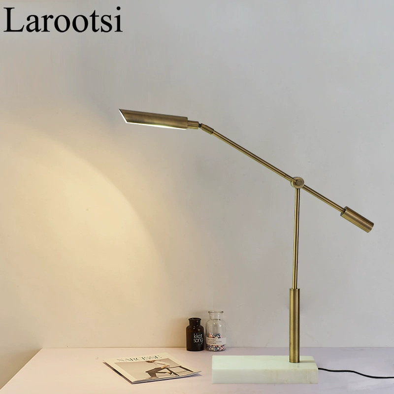 LED-дизайн настольной лампы для гостиной, креативный ретро для чтения