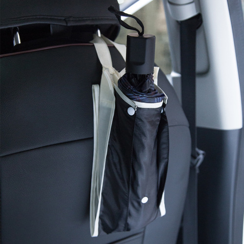 Car Umbrella Bag, Car Umbrella Storage Bag, Waterproof Umbrella Bag, Creative Japanese Style Foldable Backrest Hanging Bag, Long Umbrella