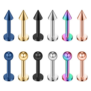 Amazon cross-border European and American piercing jewelry lip nails tapered tip accessories stainless steel jewelry earrings medical lips