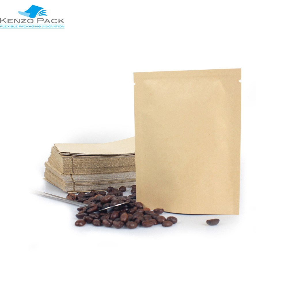 Pla bolsa de oreja sellada de tres lados papel de aluminio de color Chapado en aluminio papel de filtro de café lavado a mano bolsa de embalaje pequeña al por mayor