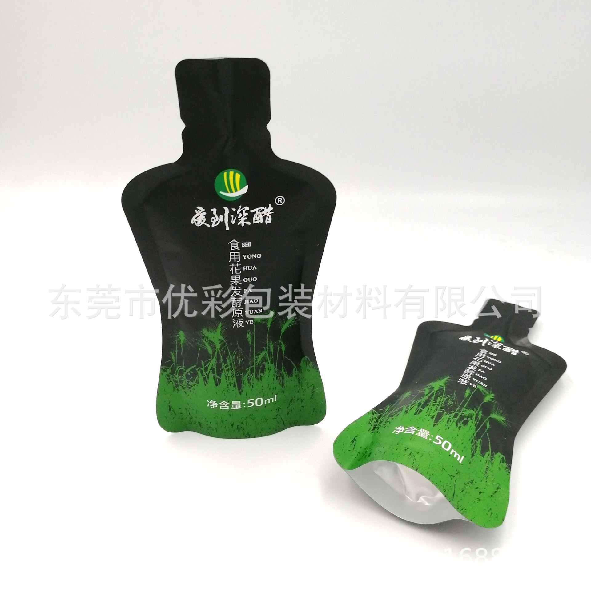 食用花果发酵原液异形袋50ml 诺丽果酵素袋 果冻清肠益生菌铝箔袋
