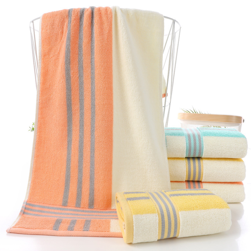 Factory wholesale cotton bath towel extra large thickened lengthened large towel adult couple bathroom bath towel embroidered logo