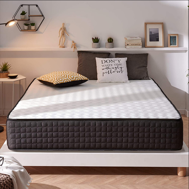 Ibini independent spring environmental protection brown mattress natural latex elderly children spine protection hard Simmons hotel apartment