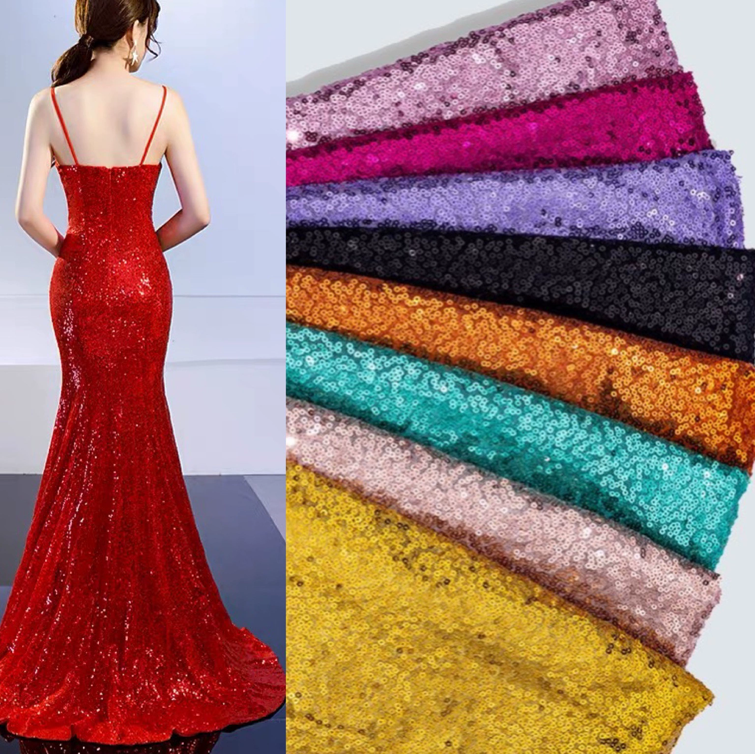 Гвоздевые sequins, ткань, вечернее платье, украшения, 3 мм