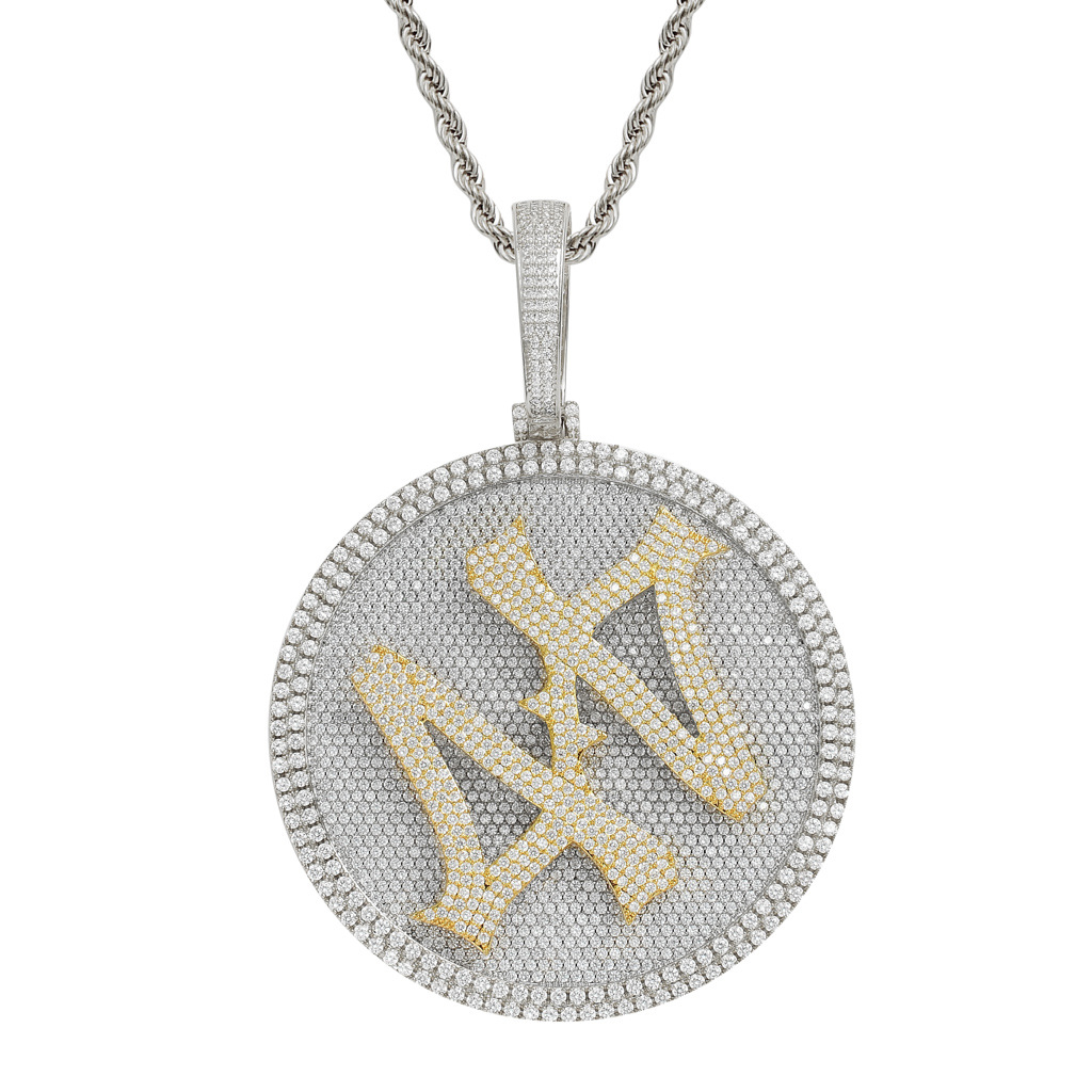 Men's Heavy Duty Rotatable Turntable Pendant Necklace Style Solid Zircon Hip Hop Trendy Jewelry For Adults_voghion.com