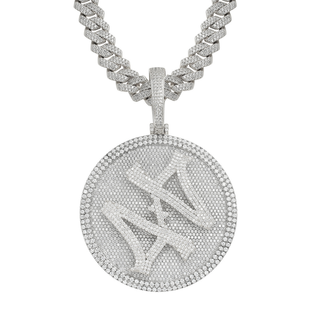 Men's Heavy Duty Rotatable Turntable Pendant Necklace Style Solid Zircon Hip Hop Trendy Jewelry For Adults_voghion.com