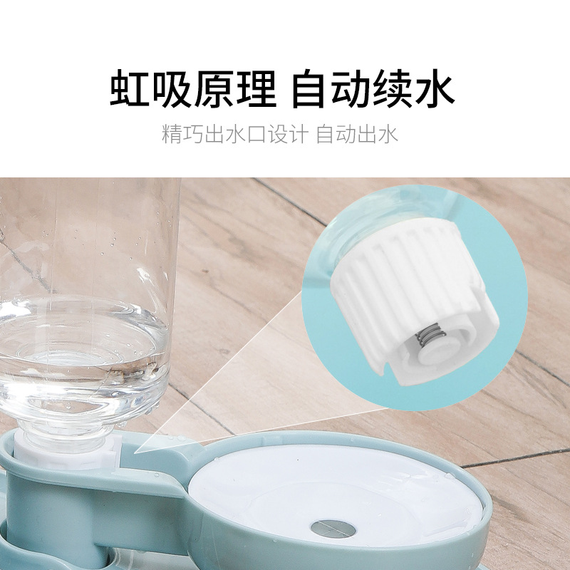 Cat Bowl Pet alimentador automático de agua potable transparente doble tazón de comida para gatos tazón de perro oblicuo protección del cuello de tres usos Pet Bowl