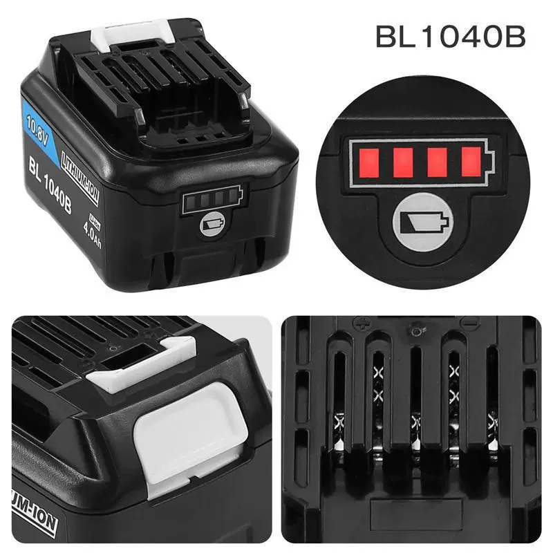 Новая замена аккумулятора MAKITE 10.8V литиевый аккумулятор Makita BL1021B, BL1041 для электроинструмента