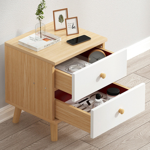 Nordic bedside table modern simple light luxury style bedside cabinet storage cabinet bedroom small cabinet small storage narrow cabinet