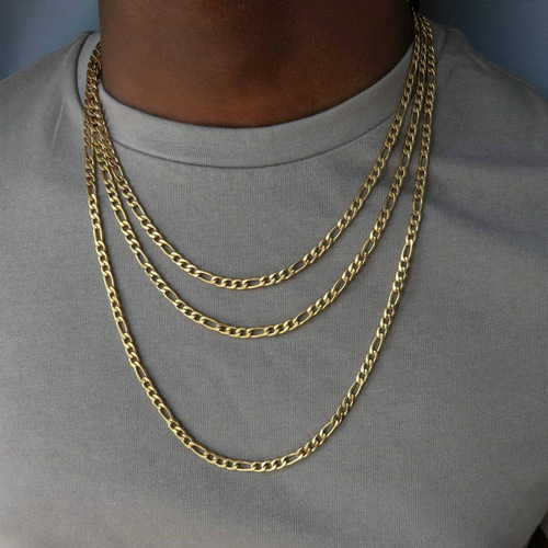 Amazon AliExpress Best Selling Men's Personality Fashion Gold Necklace, Simple Chain Versatile Necklace Accessory