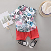 Summer summer clothing, children's set, shirt, Korean style, western style
