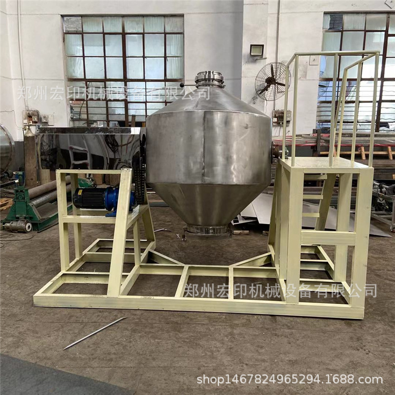 Sealed non-leaking flour mixer vertical conical spiral mixer rotary stainless steel drum mixer