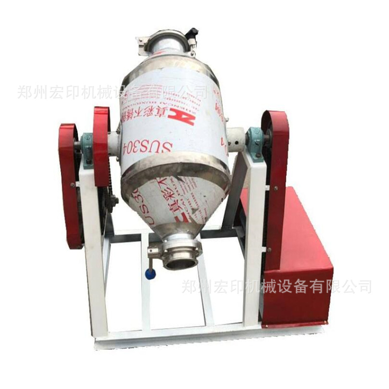 Sealed non-leaking flour mixer vertical conical spiral mixer rotary stainless steel drum mixer