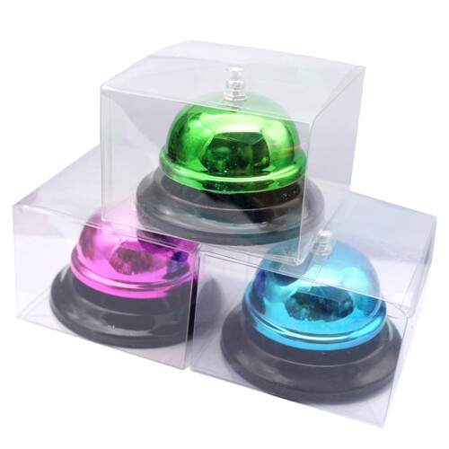 Cute colorful metal call bell, hand-pressed table bell, game bell, calling bell, competition bell, bar bell