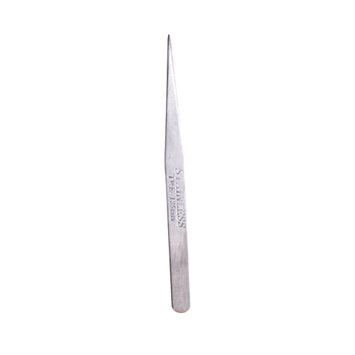 125mm stainless steel straight tweezers, elbow tweezers (small tweezers)