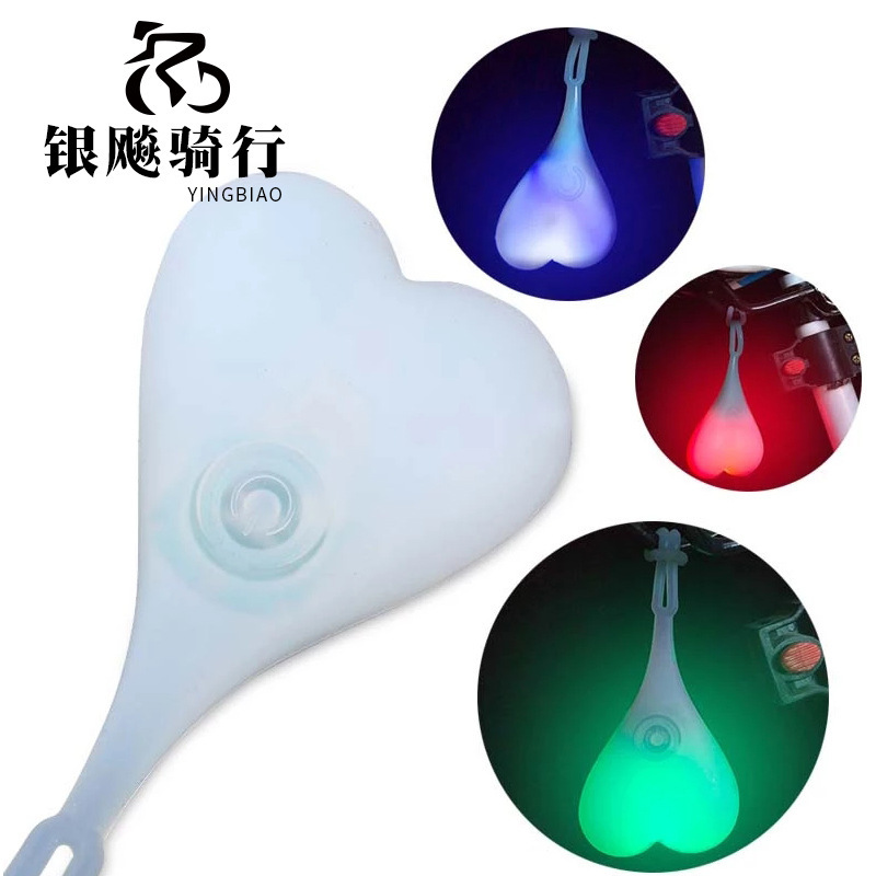 Bicycle light egg light silicone mountain bike tail light night riding warning light riding backpack light bicycle light Bicycle light egg light silicone mountain bike tail light night riding warning light riding backpack light bicycle light
