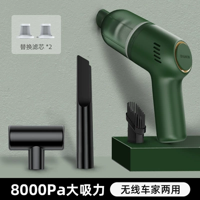 portable hair suction car — Tozsoranlar - lt-101-wireless-olive-green-double-filter-screen