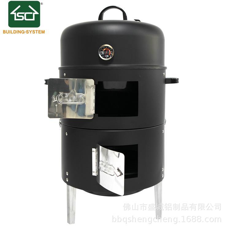 Amazon Venta caliente tres en uno ahumado barbacoa estufa al aire libre patio barbacoa estufa leña estufa portátil horno estufa de carbono