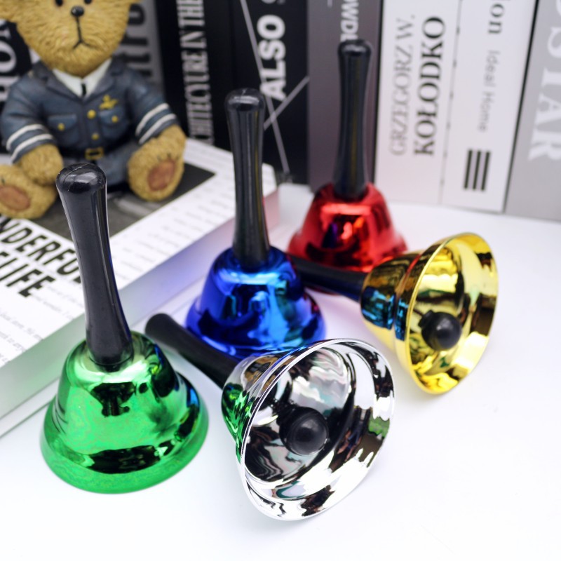 Venta al por mayor de metal inferior diámetro 75mm Altura 130 manivela campana de metal superficie cromado material de protección del medio ambiente