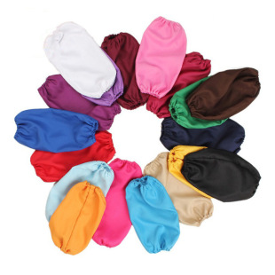 Solid Color Work Sleeve Anti-fouling Cleaning Polyester Cloth Sleeve Custom Order LOGO Waiter Sleeve Multicolor Optional Sleeve
