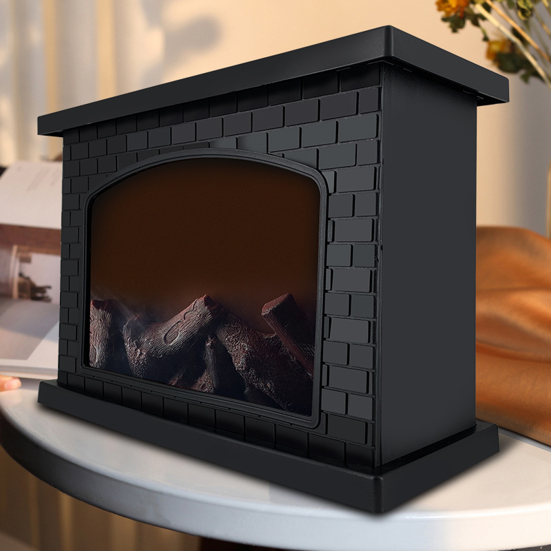 Amazonas Nueva simulación de fuego de carbono llama lámpara LED retro moda artesanía chimenea viento lámpara creativa decoración Decoración