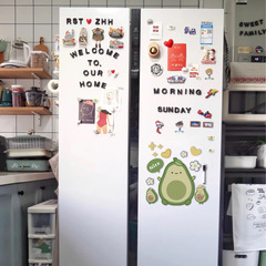 Ins Style Avocado Message Board Home Refrigerator Decoration Fruit Erasable Fridge Magnet Personalized Creative Magnetic Sticker