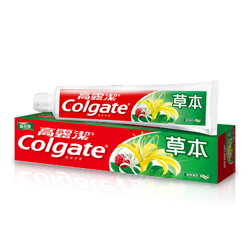 Kem đánh răng giàu canxi/chống sâu bướm/kem đánh răng thảo dược cho hơi thở thơm mát kem đánh răng Colgate chính hãng 140g