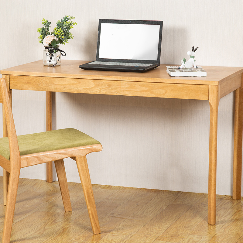Nordic solid wood Peninsula desk Japanese -style simplicity and…