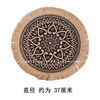 Nordic shooting props geometric simplicity INS meal cushion woven streaming table cushion bowl cotton Ramya thermal insulation pad