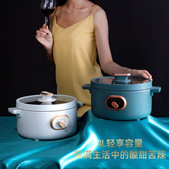Mini Electric Hot Pot Multi-functional Household Electric Stir-fry Pot 3L Internet Famous Low-power Electric Cooker Integrated Cooking Hot Pot 
