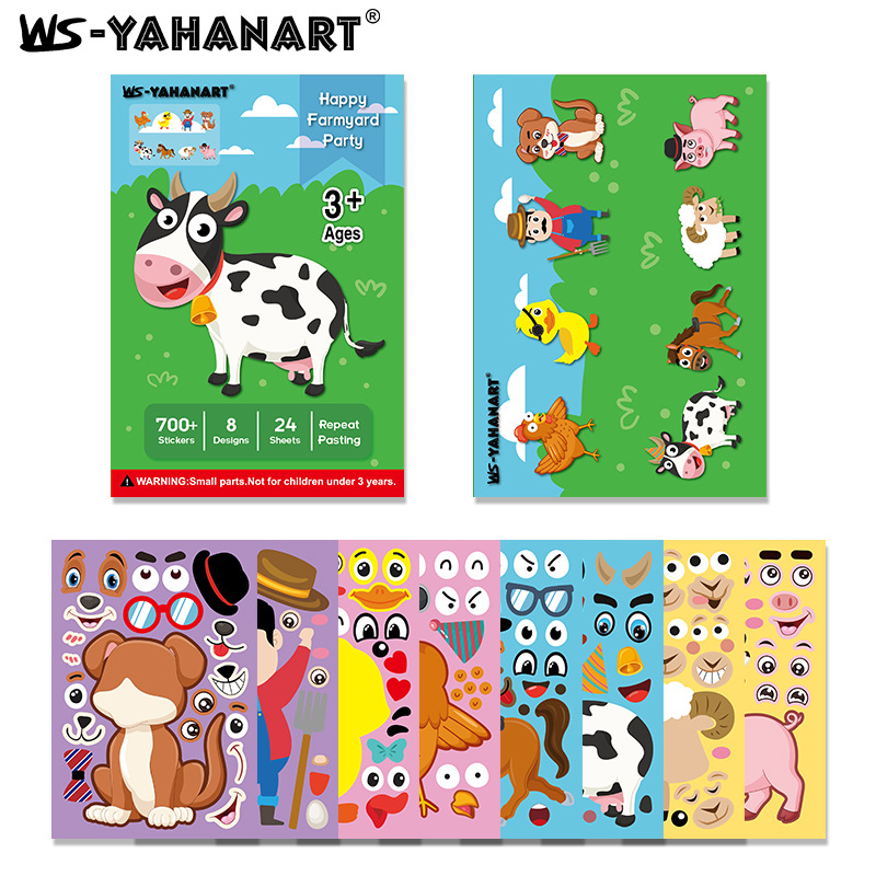 Pegatinas DIY Infantiles de Dibujos Animados de Papel Artesanal, Decorativo, para Día de los Niños image 3
