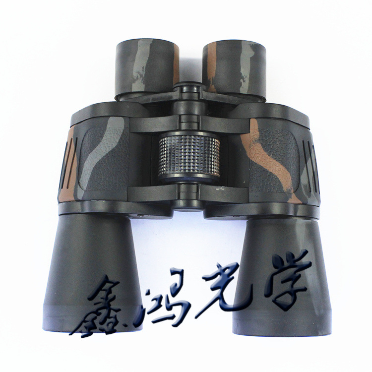 20x50户外侦查双筒望远镜 高清防滑 黑迷彩望远镜厂家直销