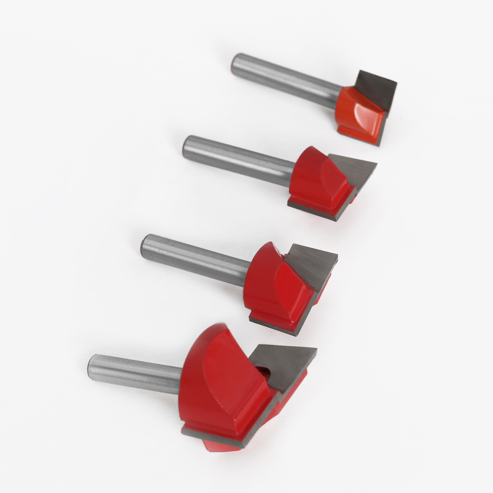 9-piece set 6-MANGO cuchillo de limpieza inferior carpintería fresadora ranurado herramienta máquina de grabado CNC herramienta exportación comercio exterior