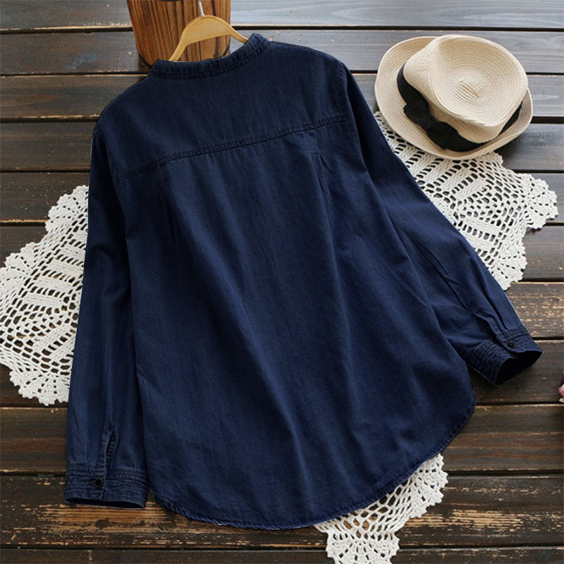 Denim long-sleeve