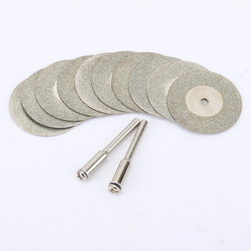 12pc solid diamond cutting disc polishing disc emery jade small slice electric grinding saw blade beauty tooth grinding disc