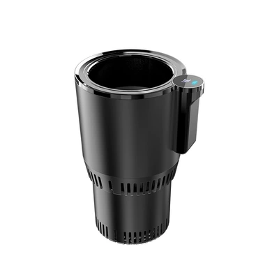 Cross-Border Hot-Selling Car-Mounted Hot and Cold Cup Holder, Fast Heating and Cooling Cup, Refrigerator and Cooler, Cross-Border Hot-Selling Item (Soyuducular) - cool-black-with-12v-car-charger-cable-suitable-for-small-cars