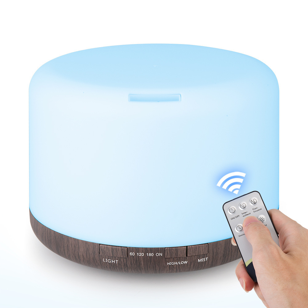 Difusor de Aceites Esenciales para Aromaterapia en el Hogar, 1000 ml, Diseño de Madera, Silencioso, Humidificador, Venta al por Mayor