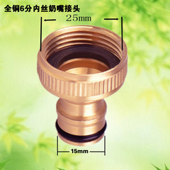 All-copper 6-minute inner wire nipple washing machine standard water faucet high-pressure fast skin hose multi-functional car washing pipe