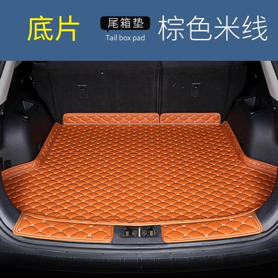 Trunk Mat, Interior Rear Protection Mat - film-brown-leather-please-note-the-model-year-when-placing-an-order