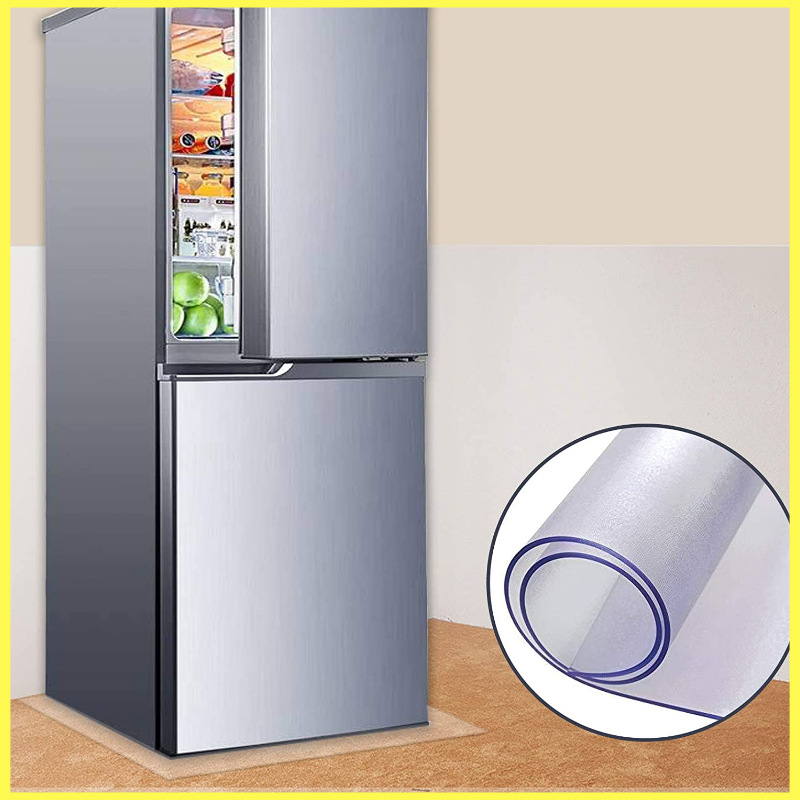 Directo de fábrica pvc transparente esmerilado estera del piso de la cocina impermeable a prueba de aceite antideslizante refrigerador piso estera protectora silla Mat