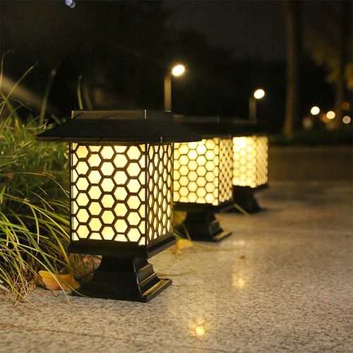 Outdoor solar lawn lamp small yard decoration garden villa courtyard lamp dual-purpose lamp waterproof ground pole lamp