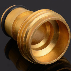 All copper 6mm external thread nipple connector quick connect coarse thread standard faucet car wash hose connector conversion connection accessories 