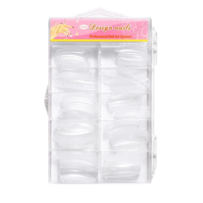 Uñas ultrafinas piezas de uñas sin costuras sin desgaste pulido transparente completo media pegatina extensión parche de uñas falsas para salón de uñas