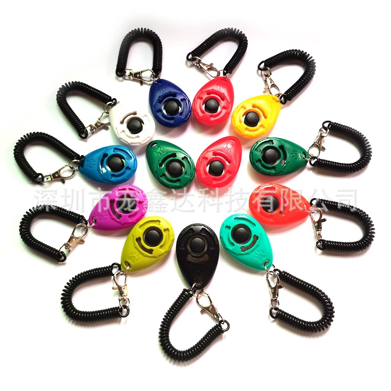 Тренажер-кликер для дрессировки собак, портативный кликер, устройство для дрессировки собак, овальное устройство для дрессировки собак, домашнее животное