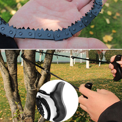 Outdoor portable hand chain saw, camping pocket survival chain saw, garden logging saw, EDC hand saw tool