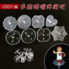 Decorations, transparent plastic jewelry, accessory