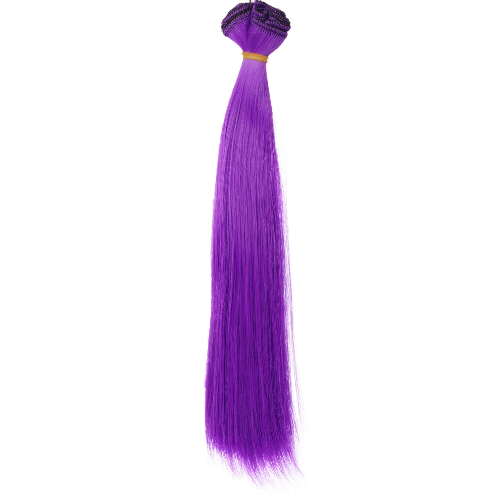 Doll Wig Straight Hair, DIY 25 cm, Synthetic Doll Hair Weft, Multiple Color Codes