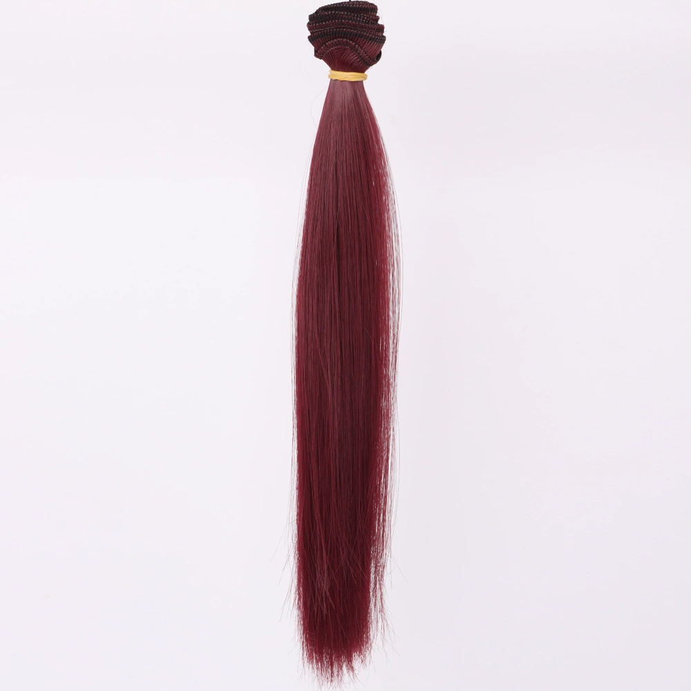 Doll Wig Straight Hair, DIY 25 cm, Synthetic Doll Hair Weft, Multiple Color Codes